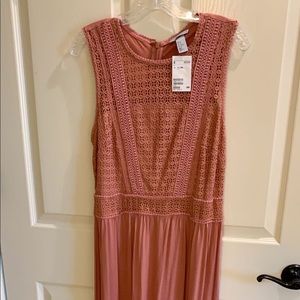 Coral maxi dress